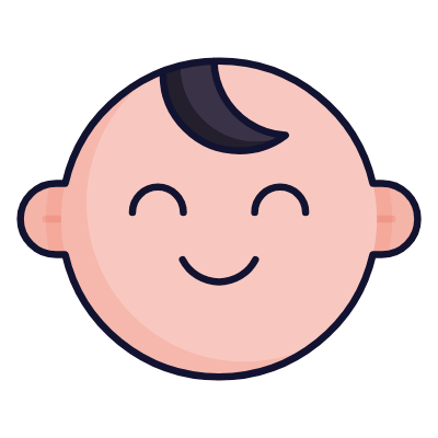 Baby Boy, Animated Icon, Lineal