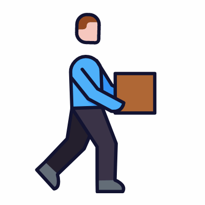 Delivery, Animated Icon, Lineal