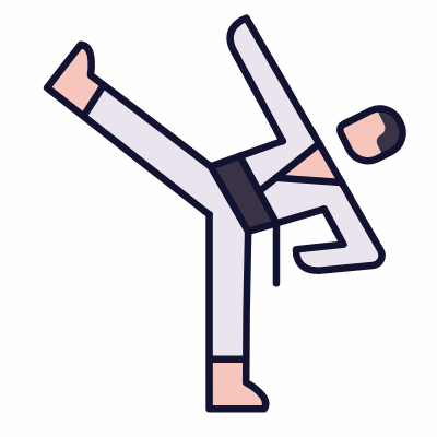 Karate, Animated Icon, Lineal