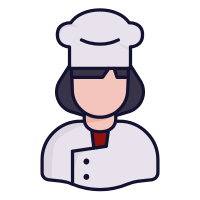 Cook, Animated Icon, Lineal