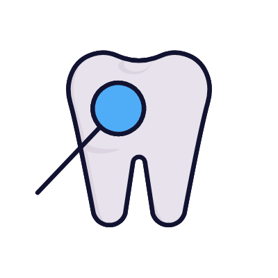 Dental care, Animated Icon, Lineal
