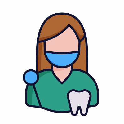 Dentist, Animated Icon, Lineal