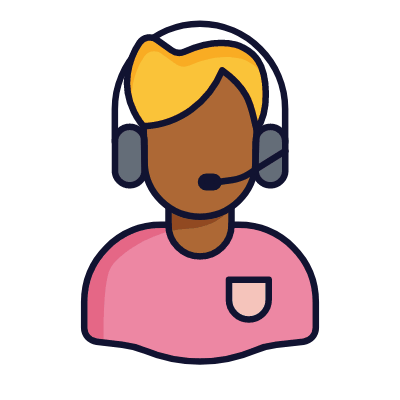 Customer service, Animated Icon, Lineal