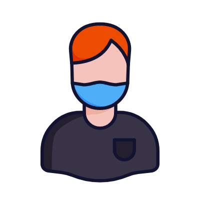 Face mask, Animated Icon, Lineal