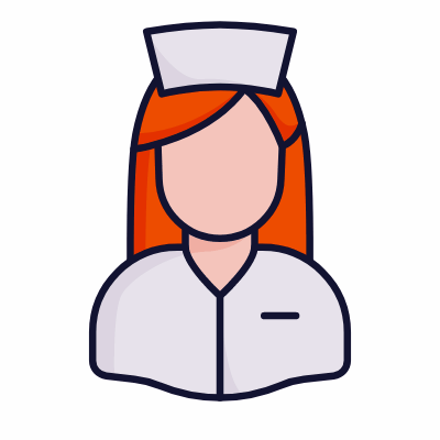 Nurse, Animated Icon, Lineal
