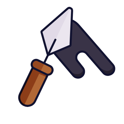 Trowel, Animated Icon, Lineal