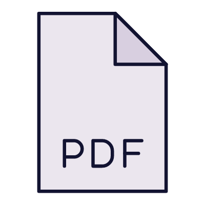 PDF, Animated Icon, Lineal