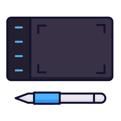 Drawing tablet, Animated Icon, Lineal