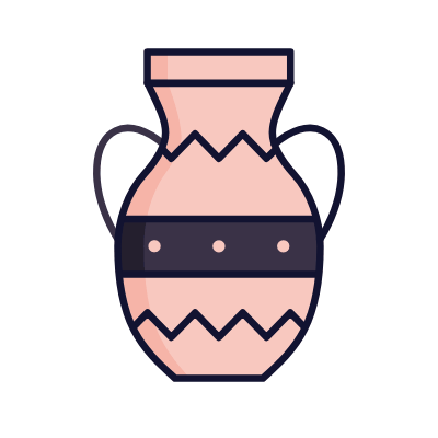 Vase, Animated Icon, Lineal