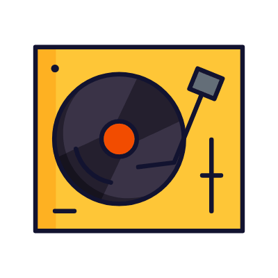 Vinyl, Animated Icon, Lineal