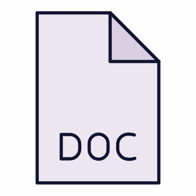 DOC, Animated Icon, Lineal
