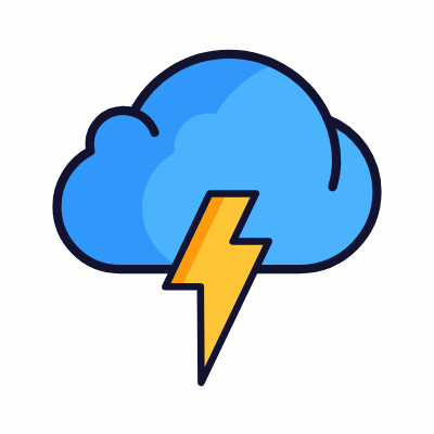 Storm, Animated Icon, Lineal