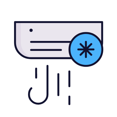 Air conditioner, Animated Icon, Lineal