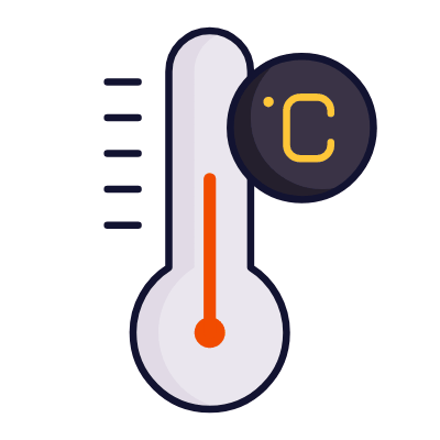 Celsius temperature, Animated Icon, Lineal