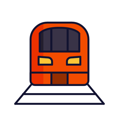 Train, Animated Icon, Lineal