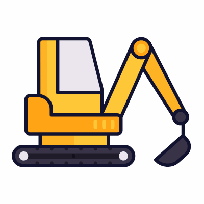 Digger, Animated Icon, Lineal