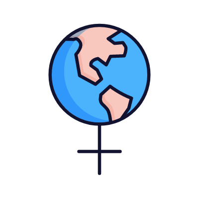 International Women's Day, Animated Icon, Lineal