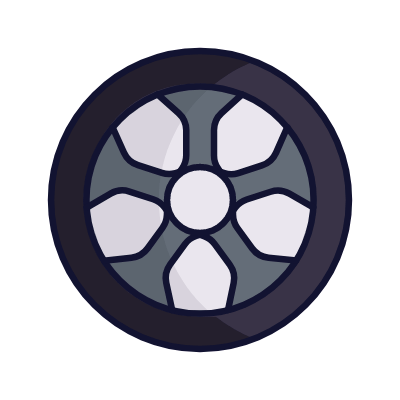 Wheel, Animated Icon, Lineal