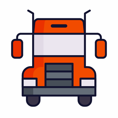 Truck, Animated Icon, Lineal