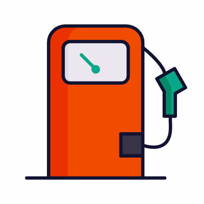 Fuel, Animated Icon, Lineal