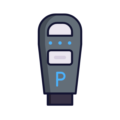 Parking meter, Animated Icon, Lineal
