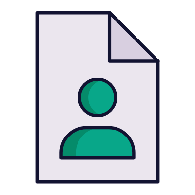 Document user, Animated Icon, Lineal