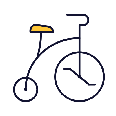 Tricycle, Animated Icon, Lineal
