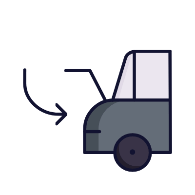 Car boot, Animated Icon, Lineal