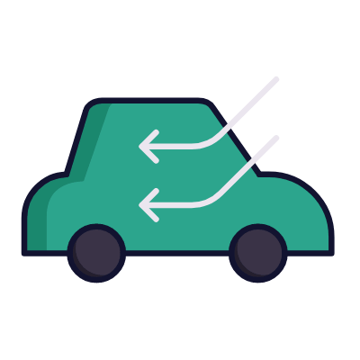 Car, Animated Icon, Lineal