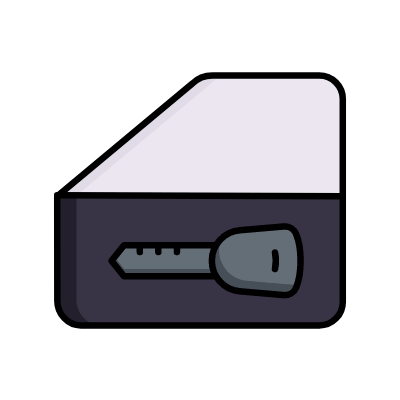 Door lock, Animated Icon, Lineal