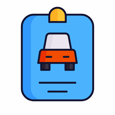 Car documents, Animated Icon, Lineal