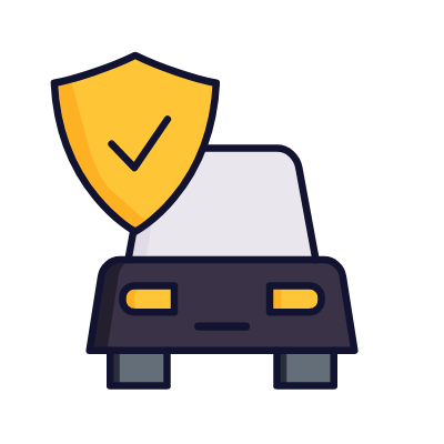 Car insurance, Animated Icon, Lineal