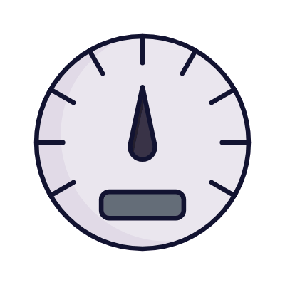 Speedometer, Animated Icon, Lineal