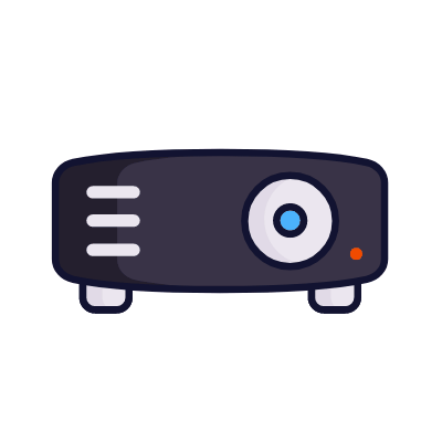 Projector, Animated Icon, Lineal