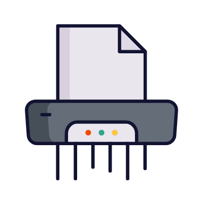 Shredder, Animated Icon, Lineal