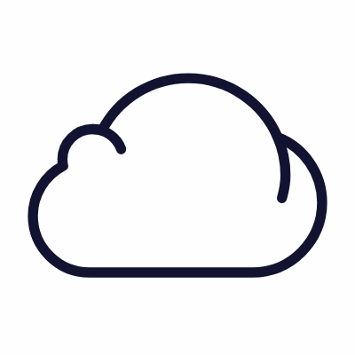 Cloud, Animated Icon, Outline