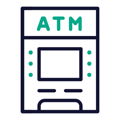 ATM, Animated Icon, Outline