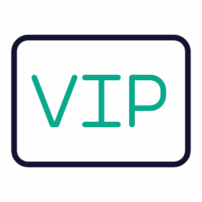 VIP, Animated Icon, Outline