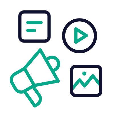 Marketing campaign, Animated Icon, Outline