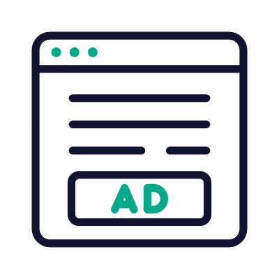Web advertising, Animated Icon, Outline