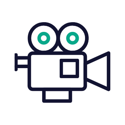 Camera, Animated Icon, Outline