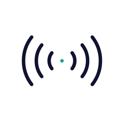 Signal streams, Animated Icon, Outline