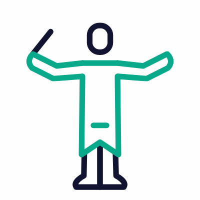 Conductor, Animated Icon, Outline
