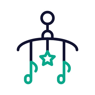 Lullaby, Animated Icon, Outline