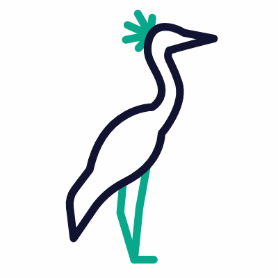 Crane, Animated Icon, Outline