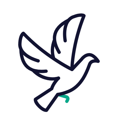 Dove, Animated Icon, Outline