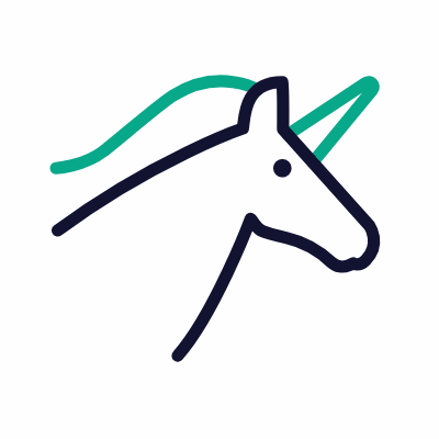 Unicorn, Animated Icon, Outline