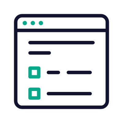 Sheet questionnaire, Animated Icon, Outline