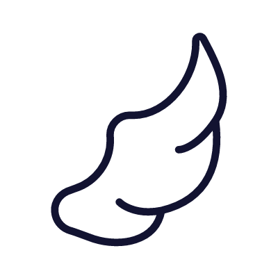 Wing, Animated Icon, Outline