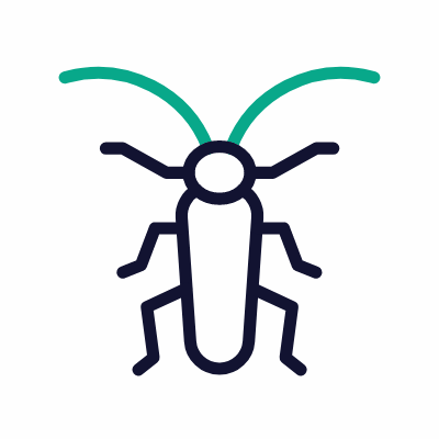 Cockroach, Animated Icon, Outline